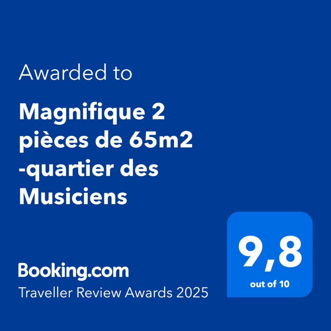 Magnifique 2 Pieces De 65M2 -Quartier Des Musiciens Lejlighed Nice Eksteriør billede